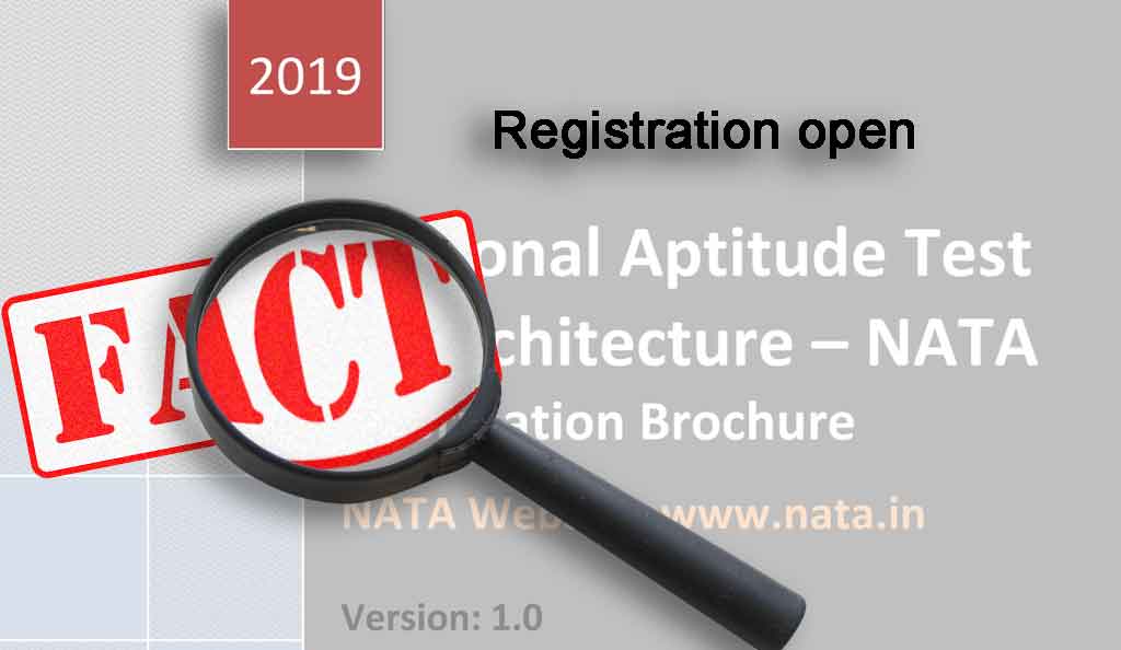 NATA 2019 REGISTRATION NOTIFICATION
